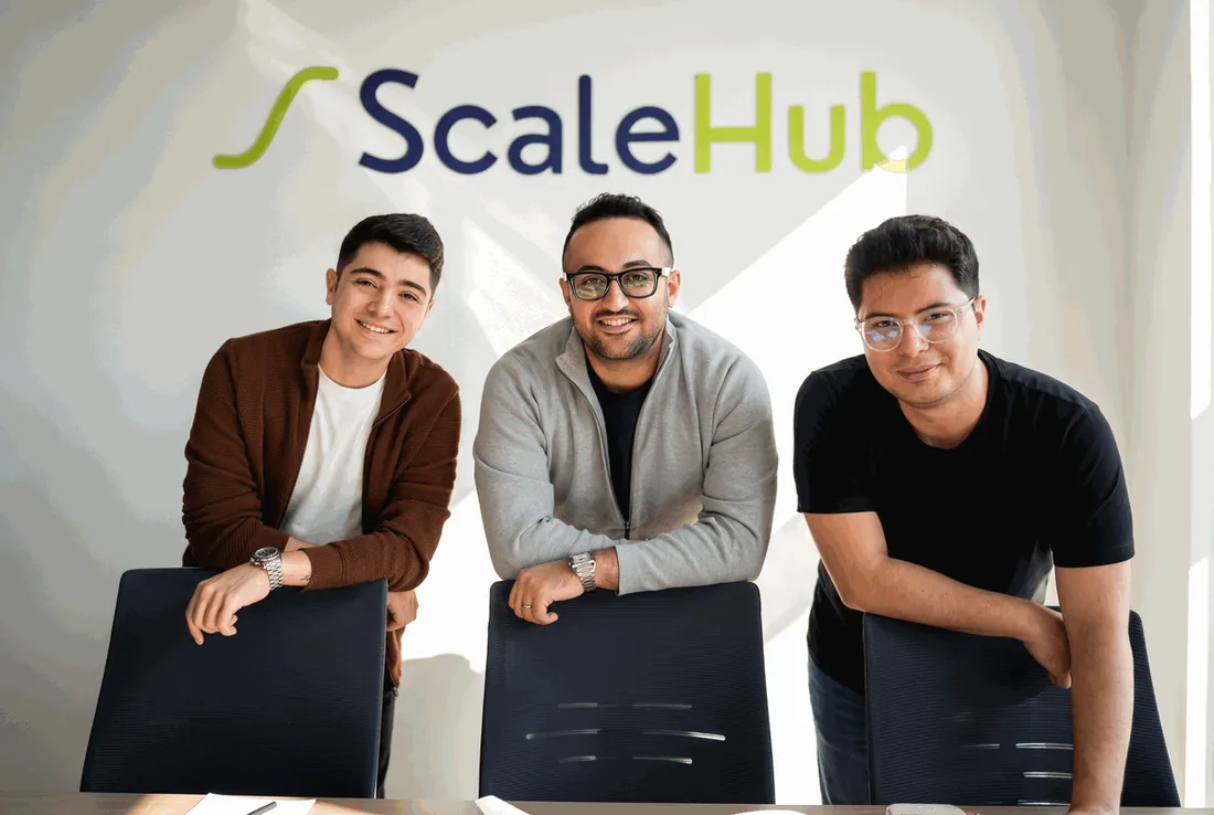 Raif, Birkan ve Ramazan — ScaleHub ofisinde